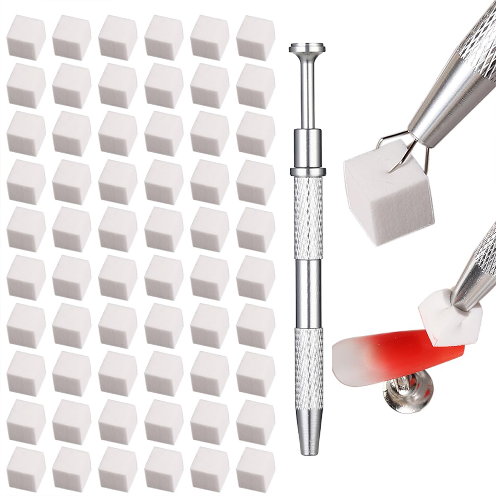 Nail Art One Piece - LULAA Nail Art Schwamm DIY Farbverlaufs-Nagelbürste,