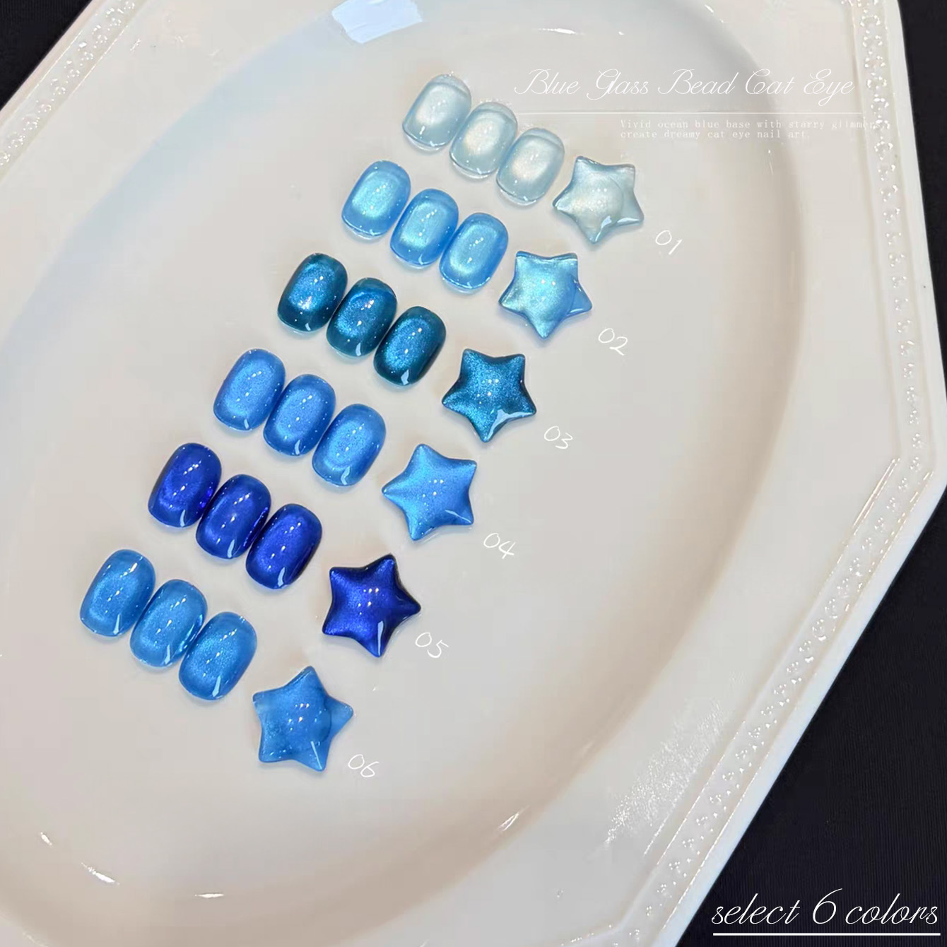 Nail Art Ice Blue - 1 Stück TC Sommer Aufhellender Blauer
