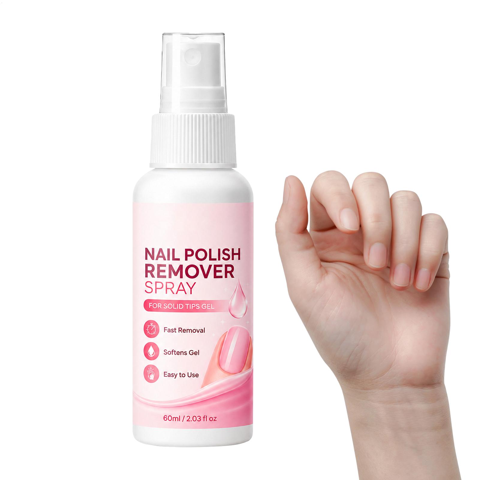 Nail Art Gel - 60ml Nagelentferner-Spray für Press-On-Nägel, künstliche Nagelspitzen,