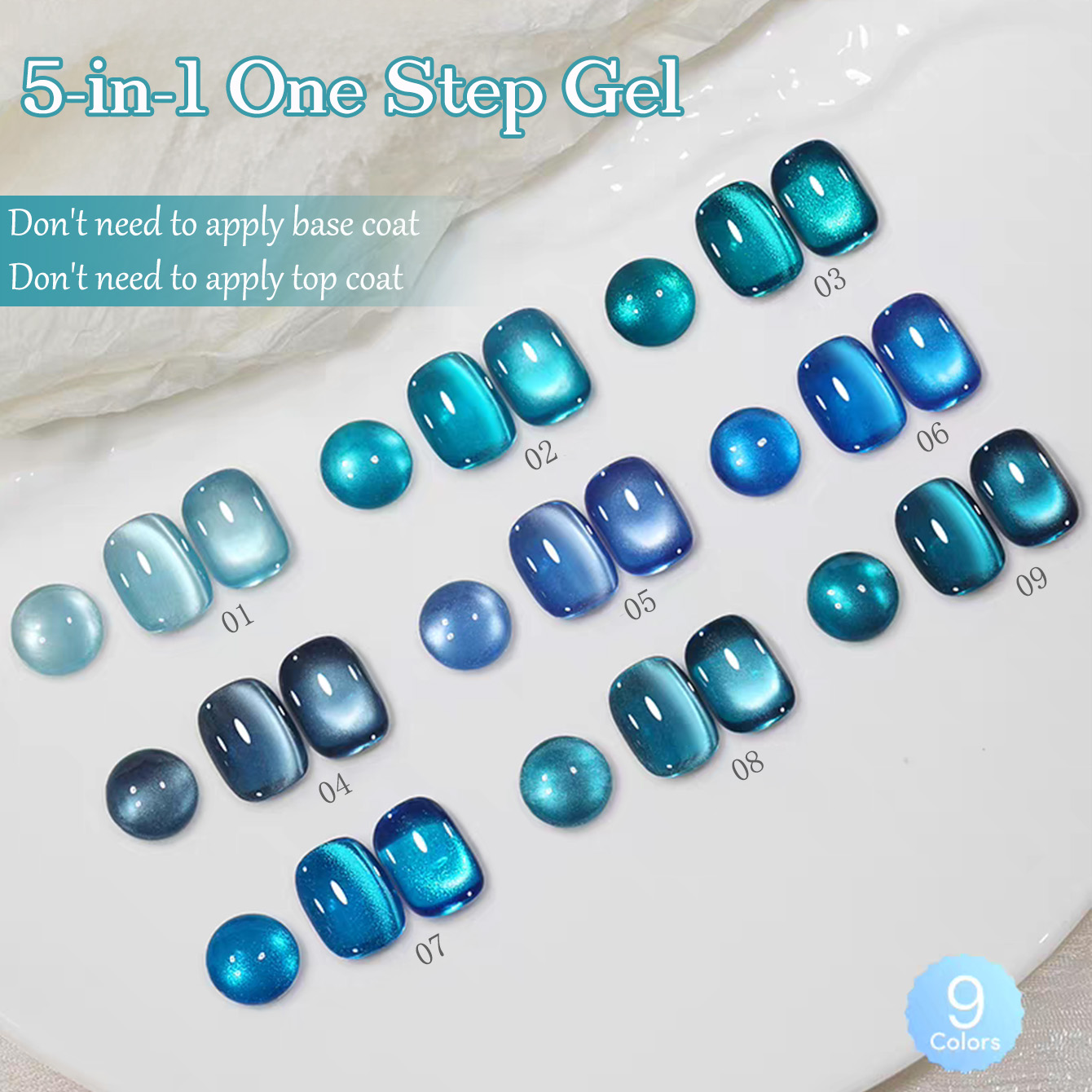 1 Stück SHAKA Saphirglas-Perle – Nail Art Ice Blue Bewertung und Preis