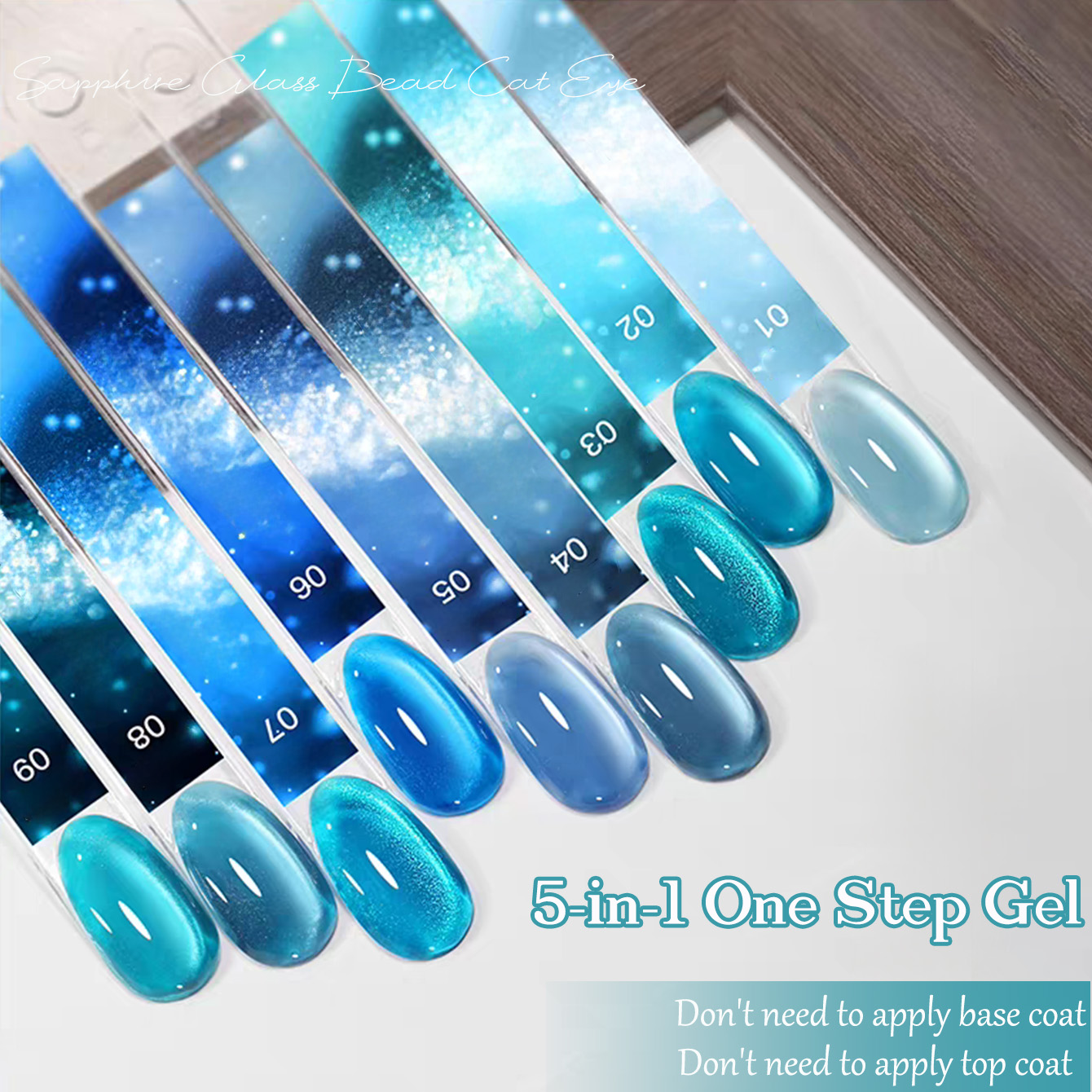 1 Stück SHAKA Saphirglas-Perle – Nail Art Ice Blue Bewertung und Preis