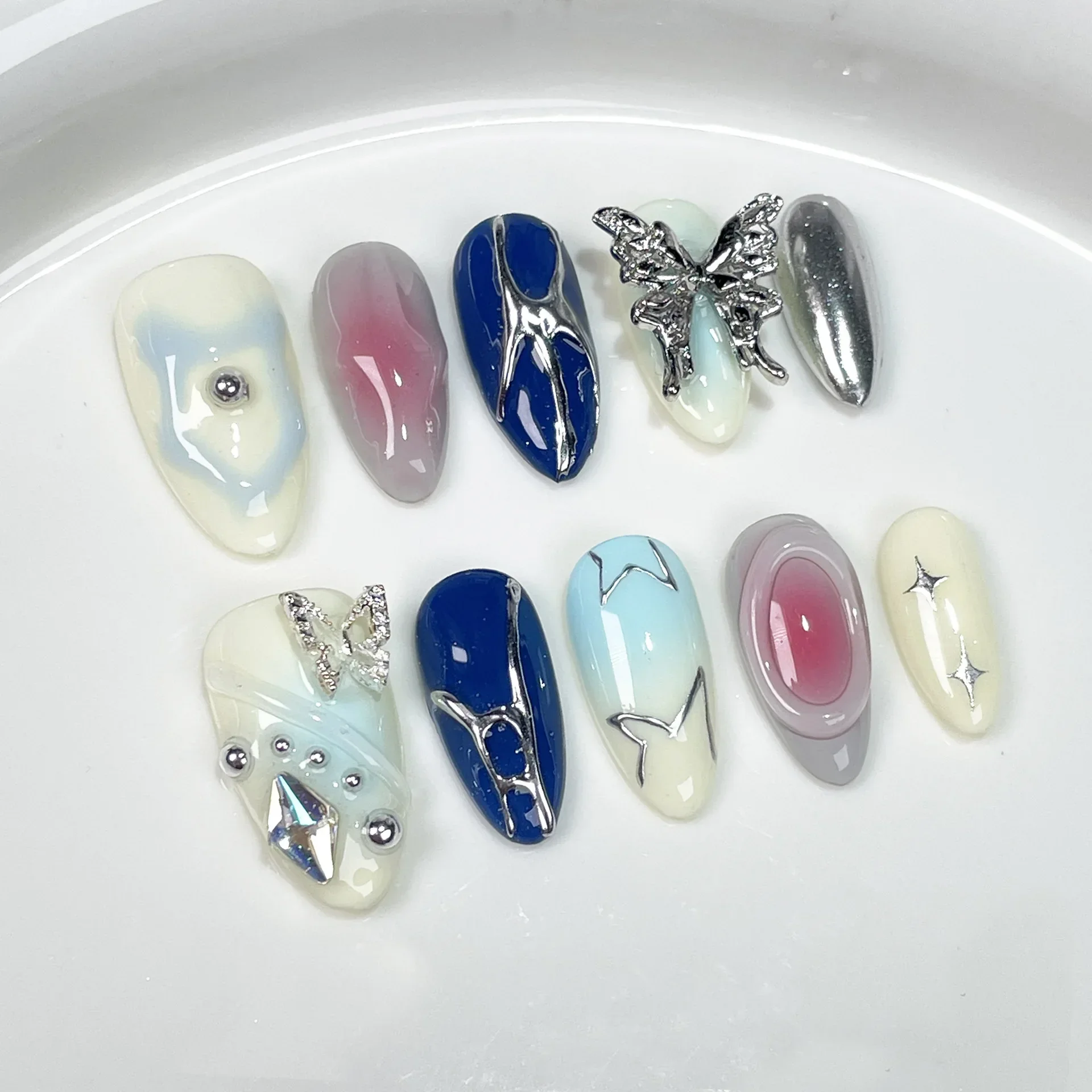 10 Stück Hot Cool Press On Nai – Nail Art Aesthetic Bewertung und Preis