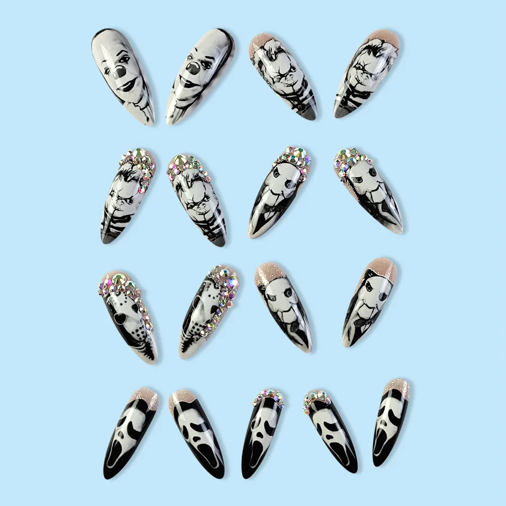 24 Stück glänzende lange Mande – Nail Art Vampire Bewertung und Preis