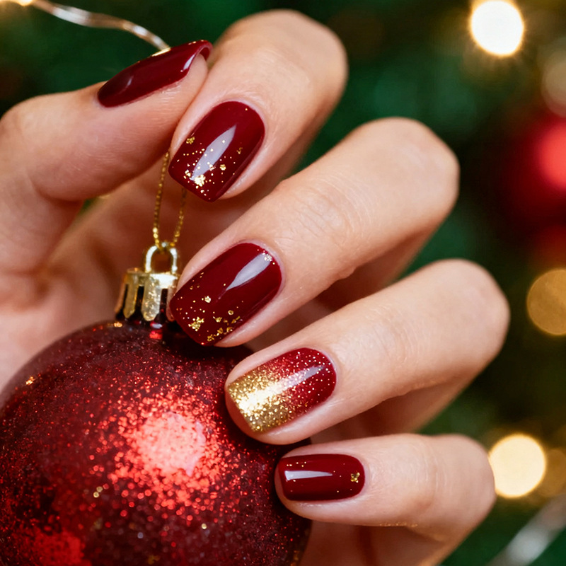 24 Stück Weinrote Vollabdeckun – Nail Art Red Wine Bewertung und Preis