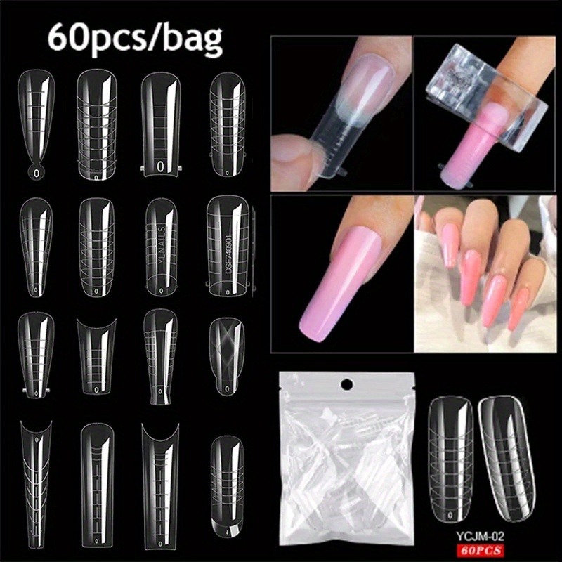 60 Teile/los Verlängerung Fals – Nail Art Lotso Bewertung und Preis