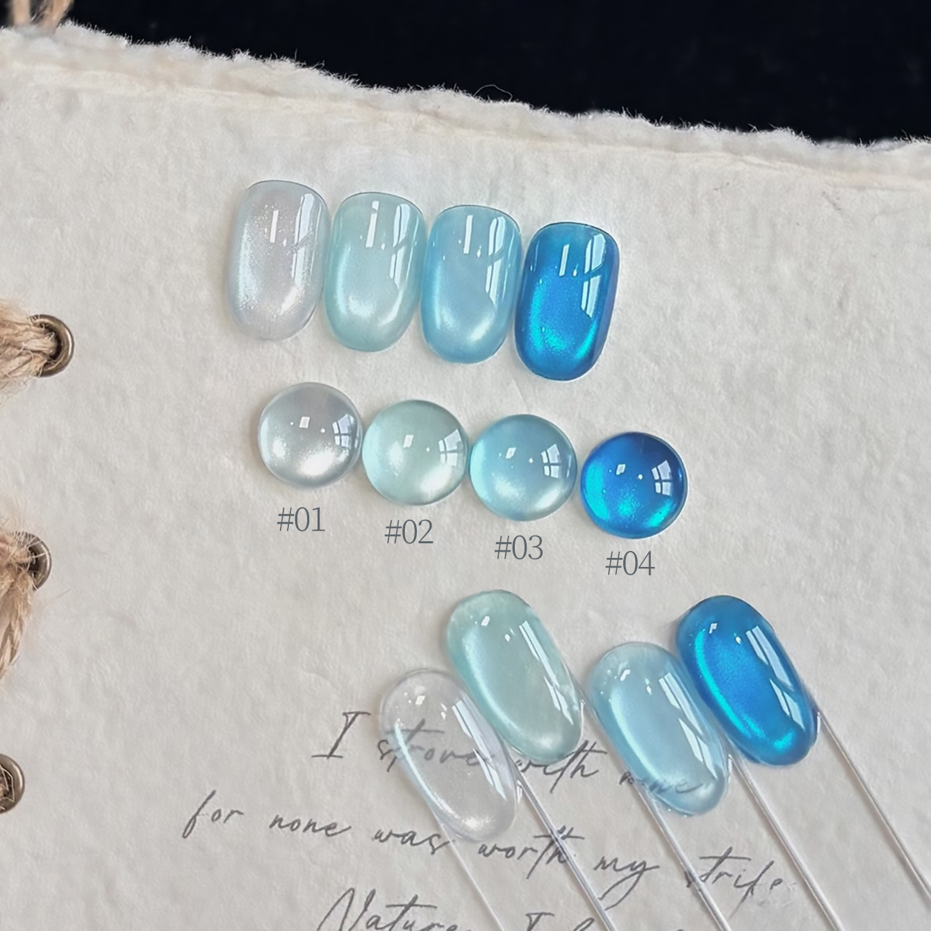 1 Stück TC Blau-Weiß-Porzellan – Nail Art Ice Blue Bewertung und Preis