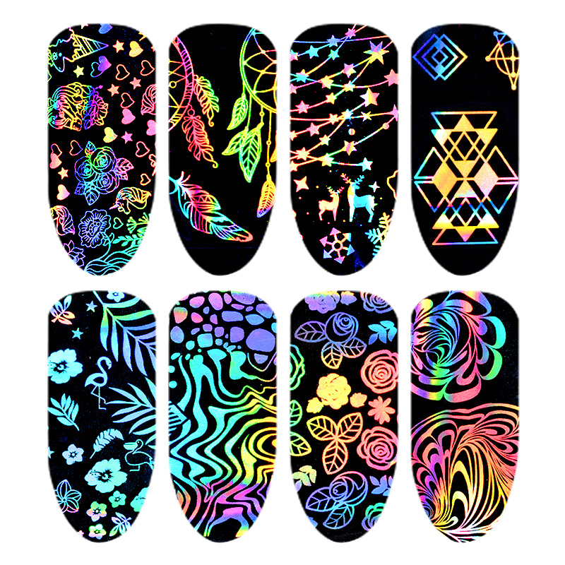 8 Stück holografische bunte Na – Nail Art Lotso Bewertung und Preis