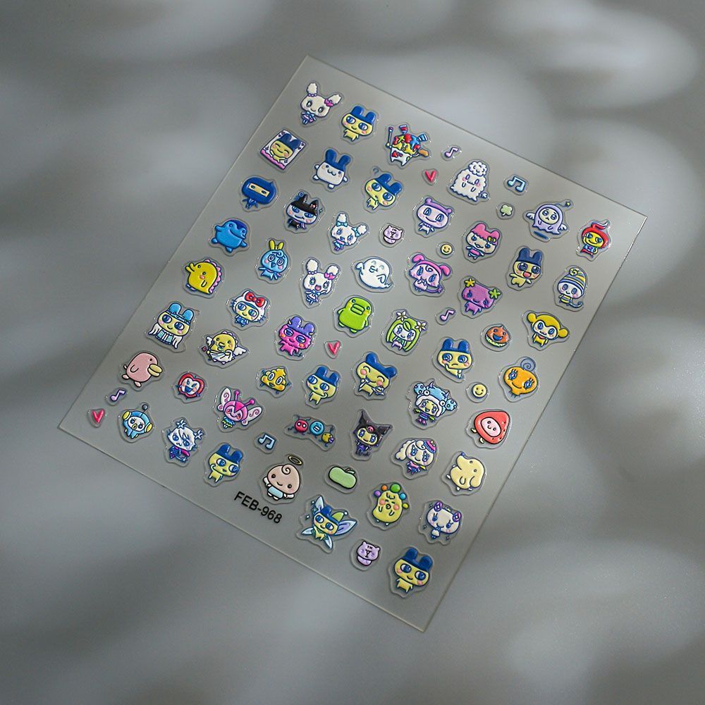 Tamagotchi Cartoon 3D-Reliefau – Nail Art Design Bewertung und Preis
