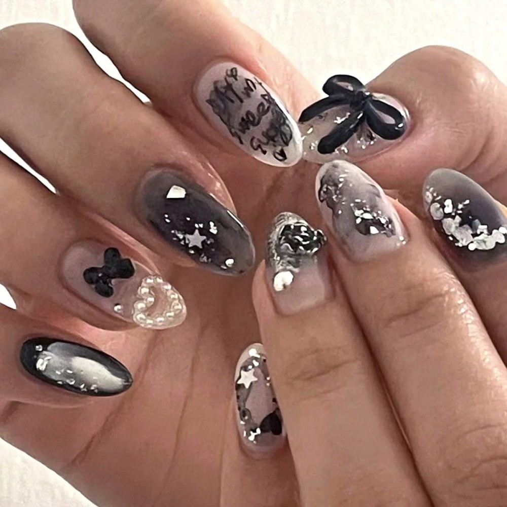 24 Stück süße künstliche Nagel – Nail Art Aesthetic Bewertung und Preis