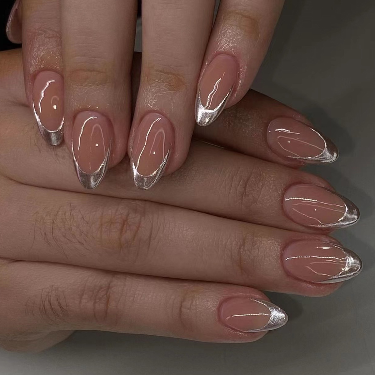 24 Stück einfache grüne franzö – Nail Art Aesthetic Bewertung und Preis