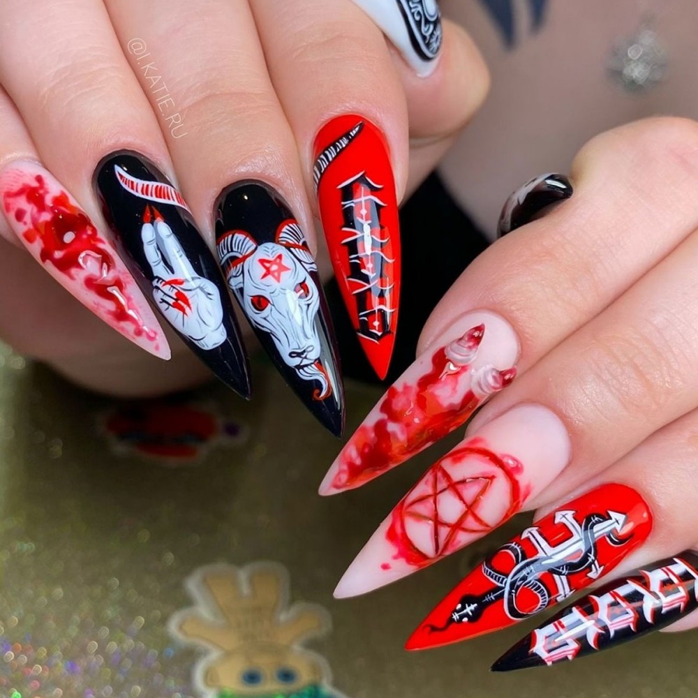 24 Stück Halloween Lange Stile – Nail Art Vampire Bewertung und Preis