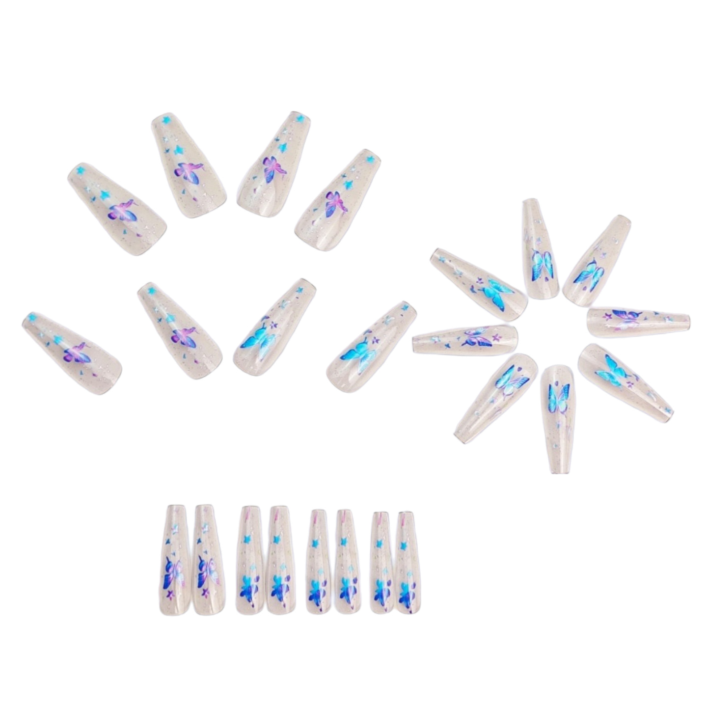 Mittellange künstliche Nägel f – Nail Art Aesthetic Bewertung und Preis
