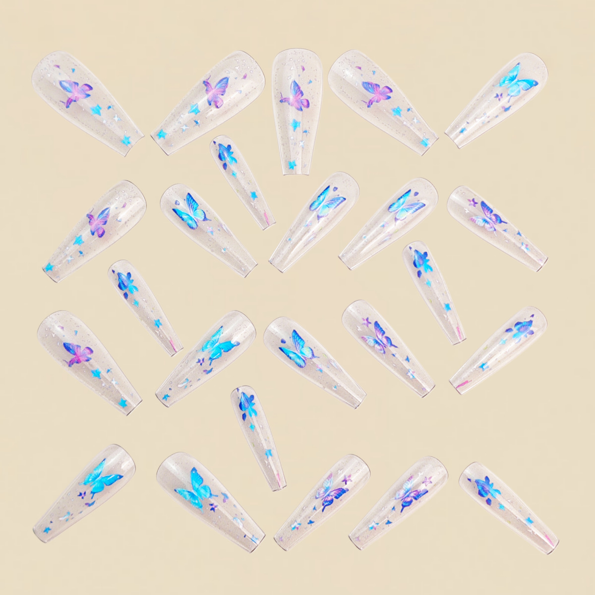 Mittellange künstliche Nägel f – Nail Art Aesthetic Bewertung und Preis