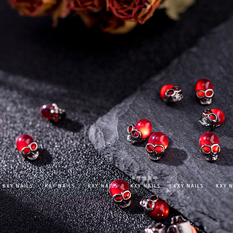 10PCS Rot Schädel Nagel Charms – Nail Art Lotso Bewertung und Preis