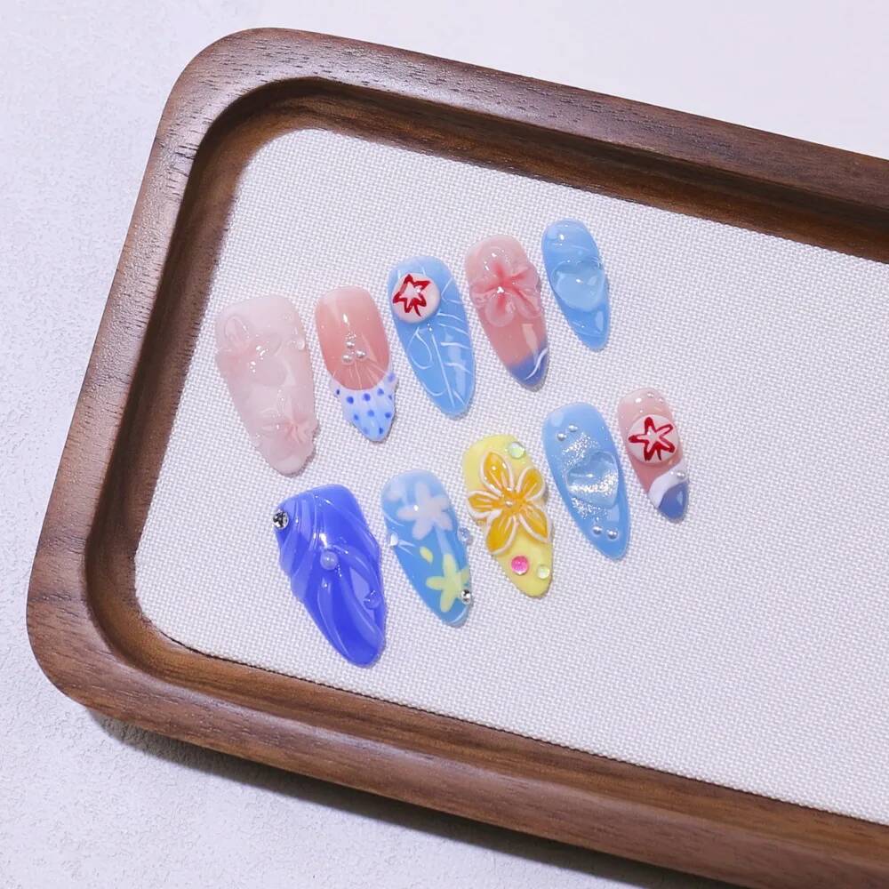 Luxuriöse Mandelförmige Handge – Nail Art Ice Blue Bewertung und Preis