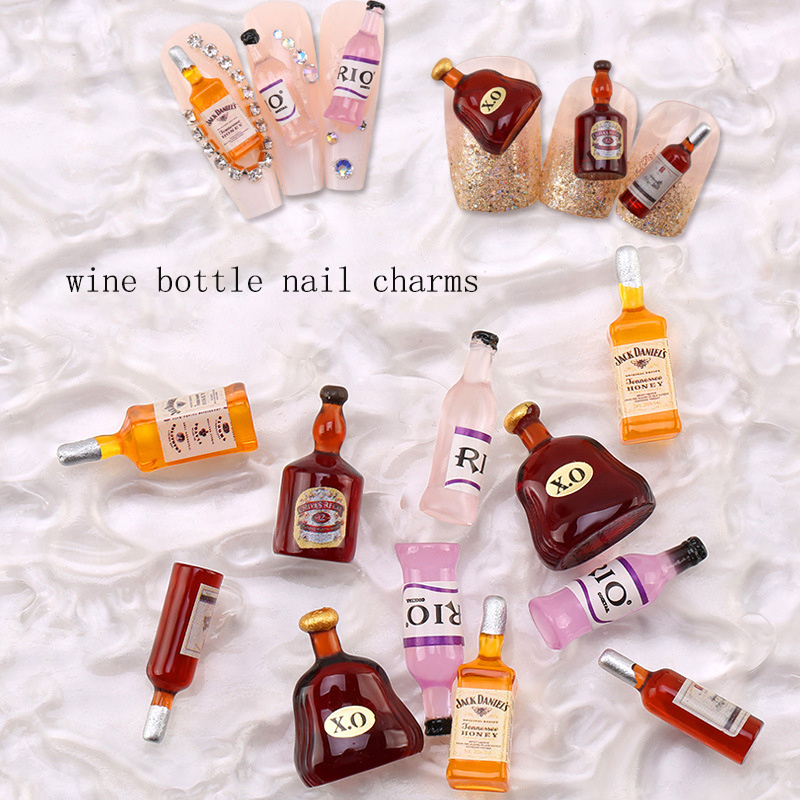 20 * stücke Neue Wein Flasche  – Nail Art Red Wine Bewertung und Preis